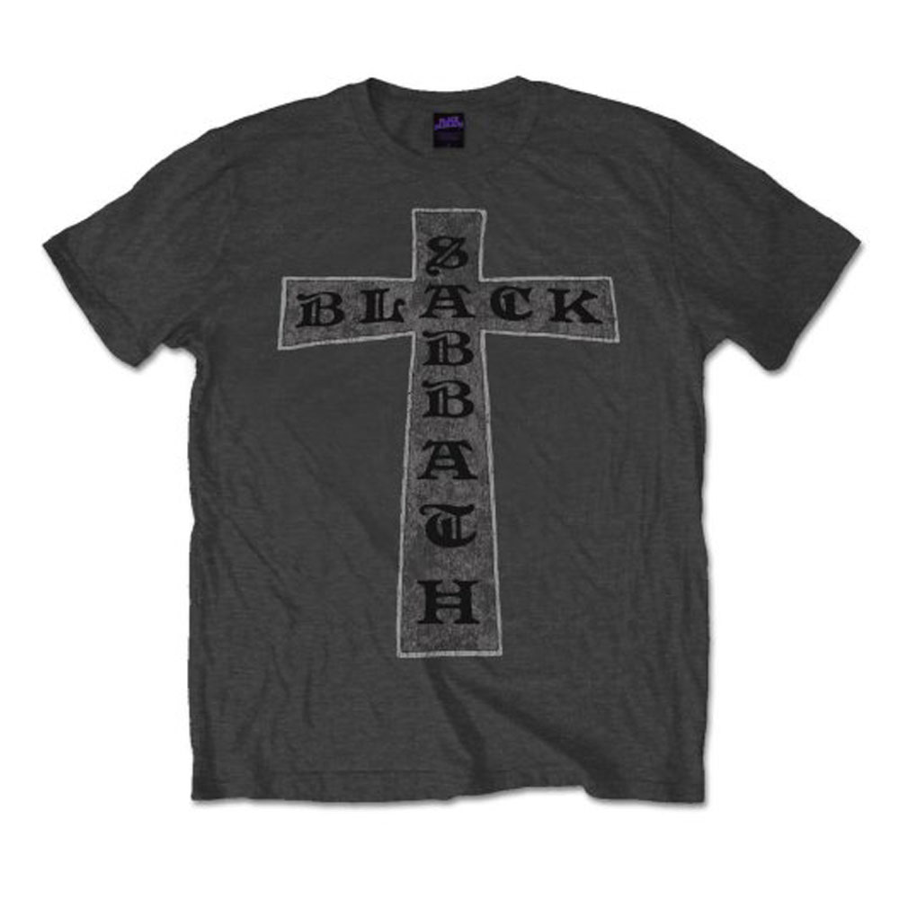 Black Sabbath - Cross Heren Tshirt - Grijs